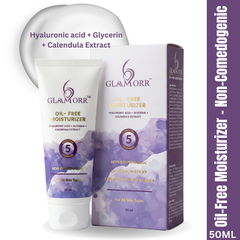 Front pack shot of Glaamorr Oil-Free Moisturizer, 50 ml.