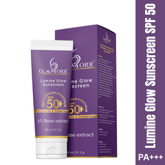 Glaamorr Complete Glow Skincare Combo (3-in-1)  Gentle Foaming Cleanser (100ml), Lumine Glow Sunscreen SPF 50+++ (50ml) , Brightening Serum (30ml)
