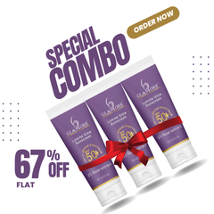 Lumine Glow SPF 50+++ Sunscreen – Pack of 3 | Ultra-Light, Non-Greasy, Rose-Infused UV Protection (50ml x 3)